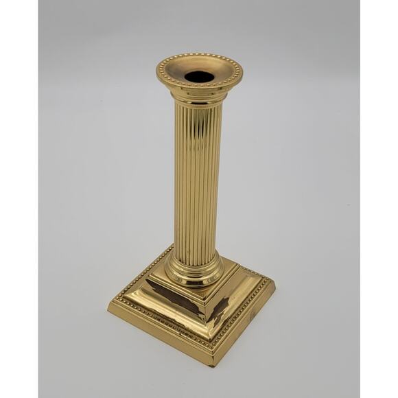 Vintage Smithsonian Institution Collection Baldwin Brass Candlestick 10" Tall - Picture 1 of 15
